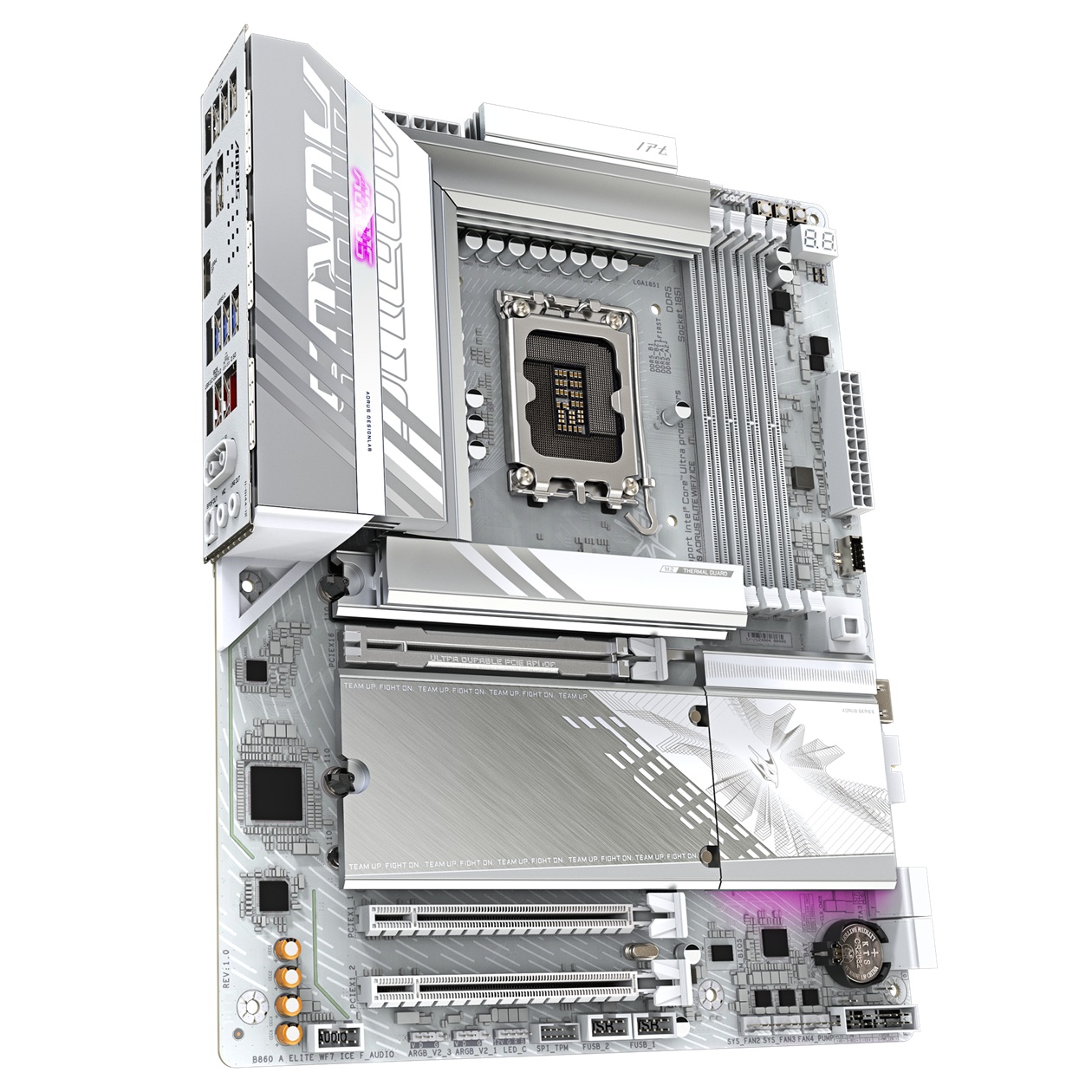 Pllakë amë Gigabyte B860 AORUS ELITE WIFI7 ICE, ATX, LGA 1851, DDR5, e bardhë 3