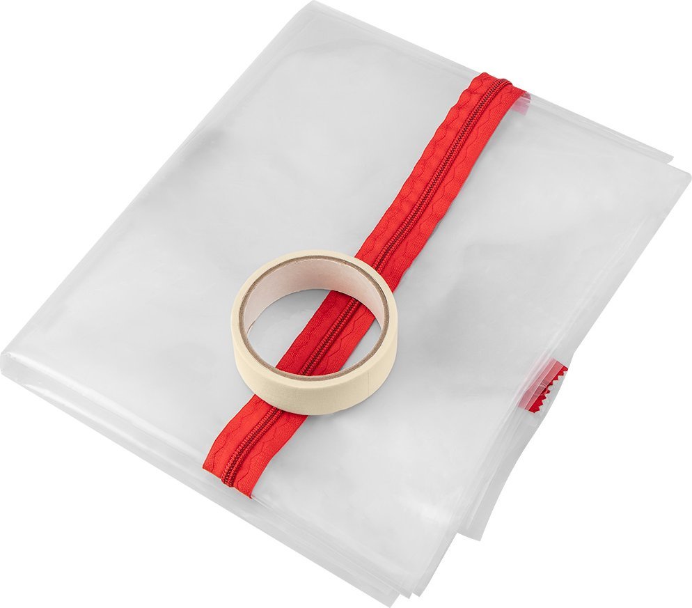 Mbulesë mbrojtëse pluhuri Topex 49-800, mbyllje në formë L, transparente