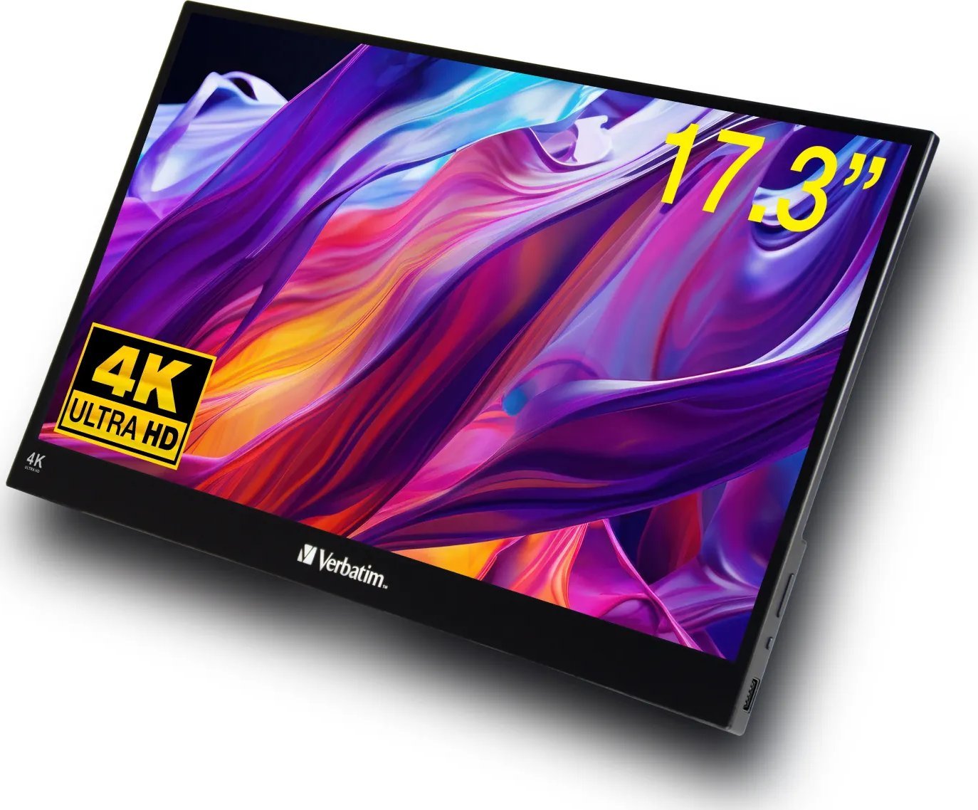 Monitor portabël Verbatim Portable Touchscreen, 17.3", 4K Ultra HD, me prekje