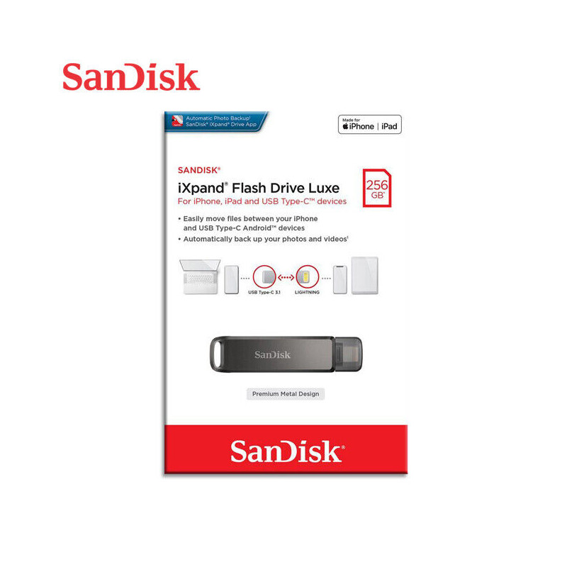 SanDisk iXpand Flash Drive Luxe 256GB