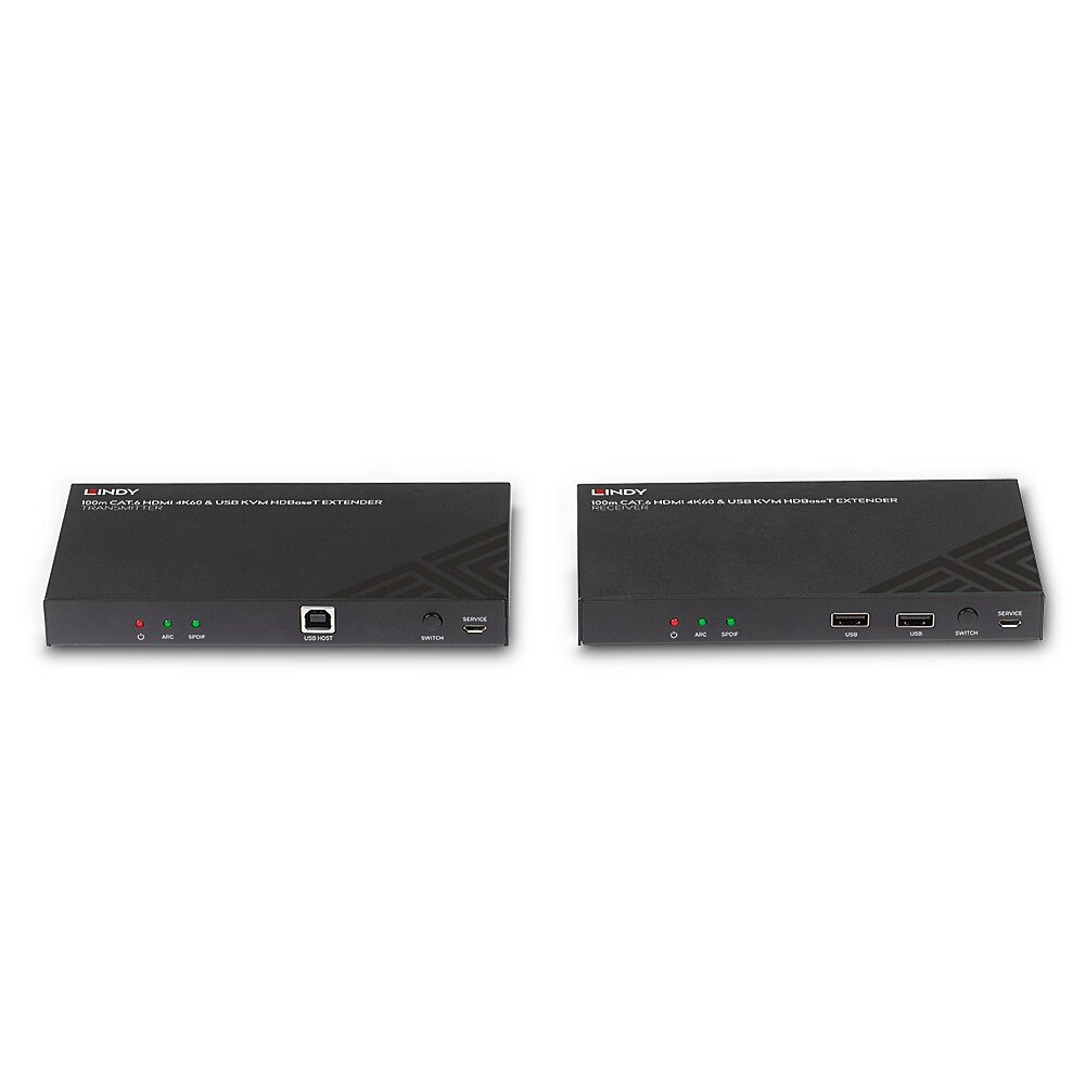 Extender HDMI Lindy HDBaseT KVM 100m, 4K60, Cat.6, i zi
