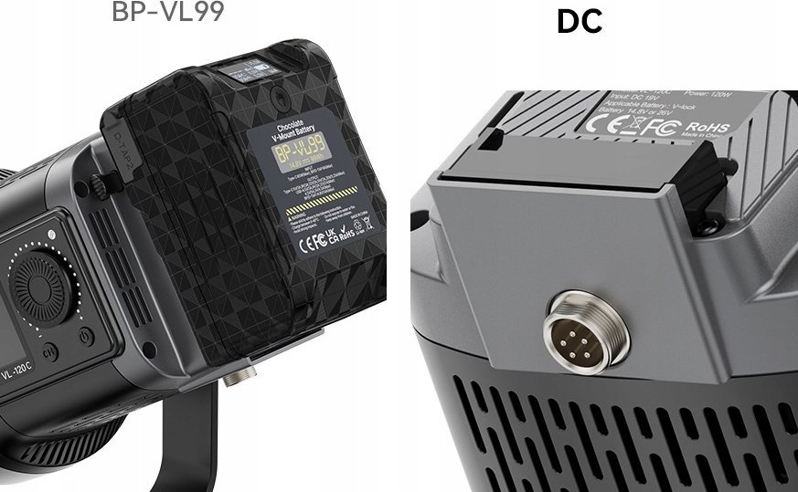 Lampë video LED Ulanzi VL-120C, RGB COB 120W, V-Mount