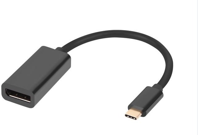 Adapter video Microconnect MC-USBC-DPF1.2, USB Type C në DisplayPort, i zi