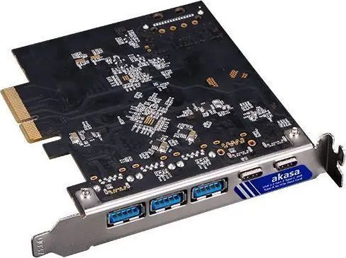 Kartelë zgjeruese Akasa AK-PCCU3-09, PCIe, USB 3.2 10 Gbit/s, e zezë