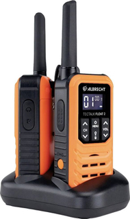 Radiolidhje PMR Albrecht Tectalk Float 2, set me 2 copë, IP67, portokalli e zezë