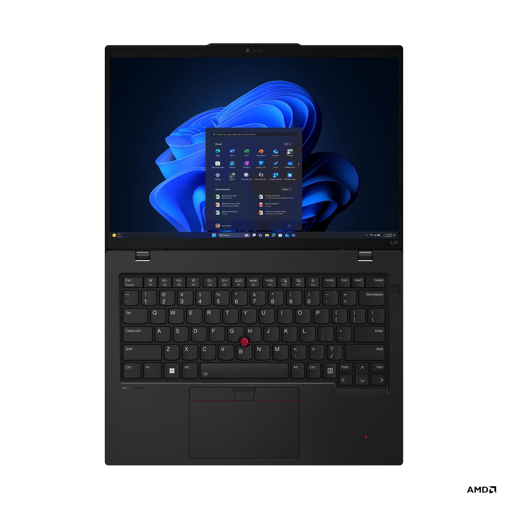 Laptop Lenovo ThinkPad L14 Gen 6, Ryzen 7 PRO, 32GB RAM, 1TB SSD, 14" WUXGA, i zi