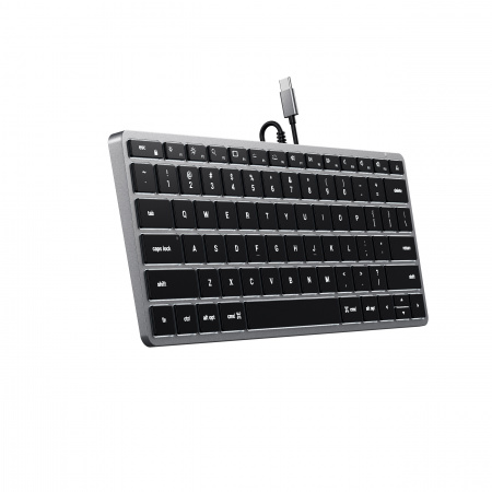 [OUTLET] Tastierë Satechi Slim W1 USB-C Backlit - US, e hirtë	
