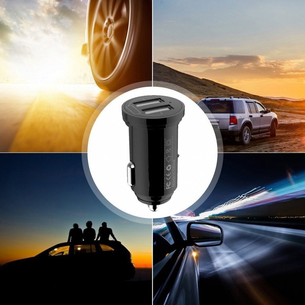 Karikues makine Techly Car Mini Charger, 2x USB, 12W, i zi