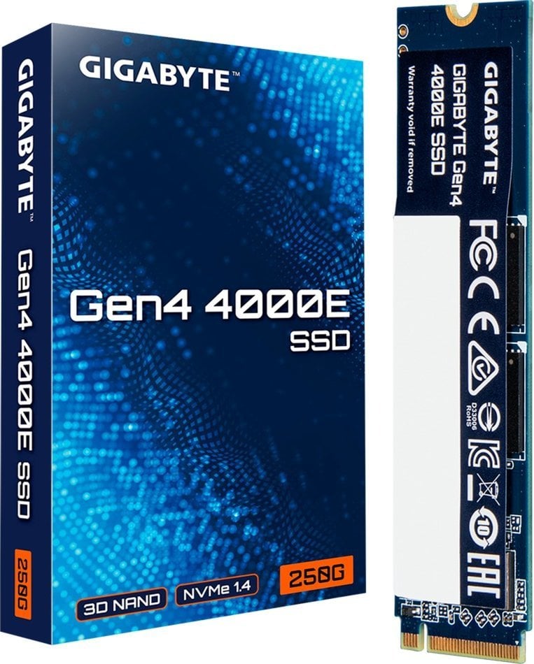 Disk SSD Gigabyte 4000E, 250GB, M.2 2280 PCI-E x4 Gen4 NVMe