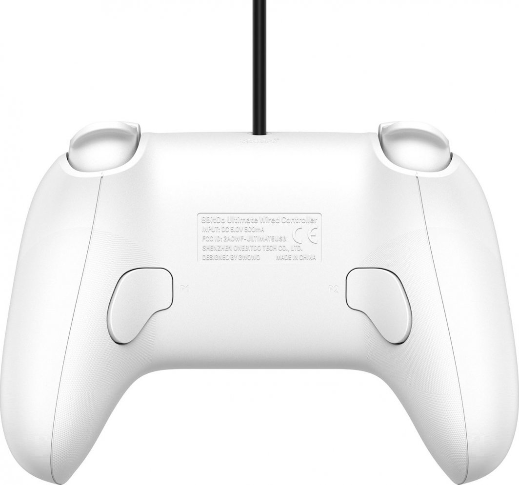 Kontroller 8BitDo Ultimate, me kabllo, i bardhë