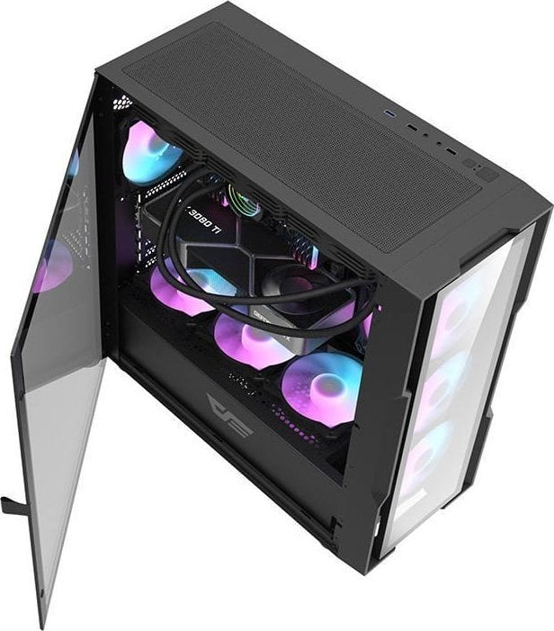 Kasë Darkflash DK431 Glass, Midi Tower