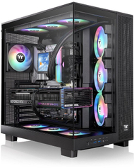 Kути компјутери Thermaltake View 380 XL TG ARGB, Mid Tower, калено стакло, црна