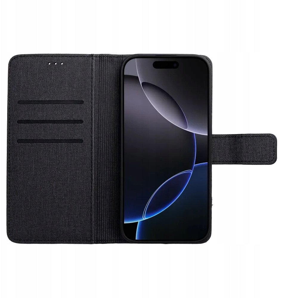 Kapak telefoni Siemens Book Case OEM GOMMA Book për Xiaomi Redmi Note 14 Pro 4G, tip book, me xhepa për karta, blu