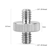 Smallrig Stud me dy kokë 1/4" në 1/4