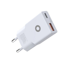 Karikues Mobile Origin MO16 GaN, 30W, USB A USB C, i bardhë