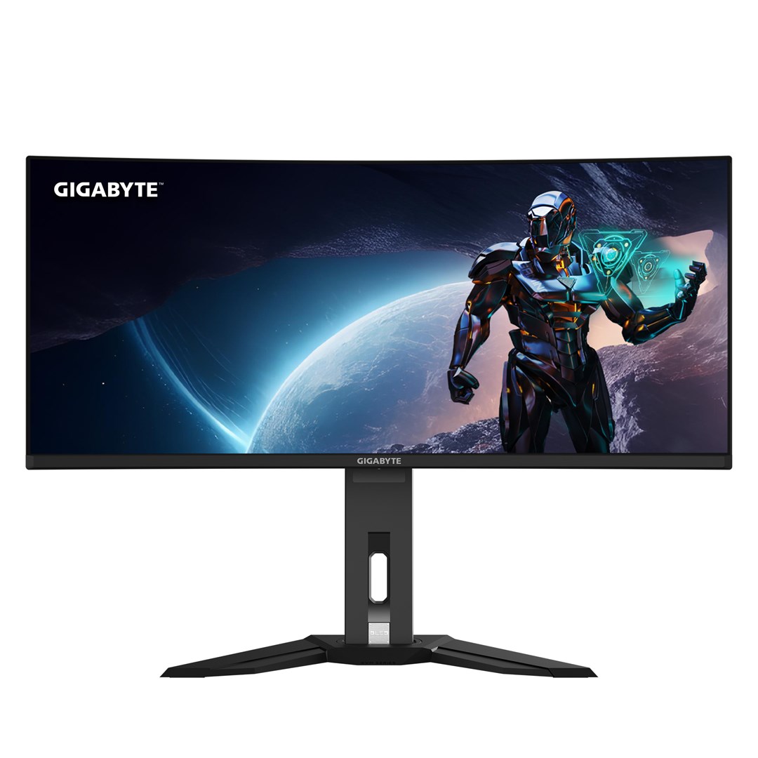 GIGABYTE MO34WQC2 закривен монитор, 34" OLED WQHD, 240Hz, црн