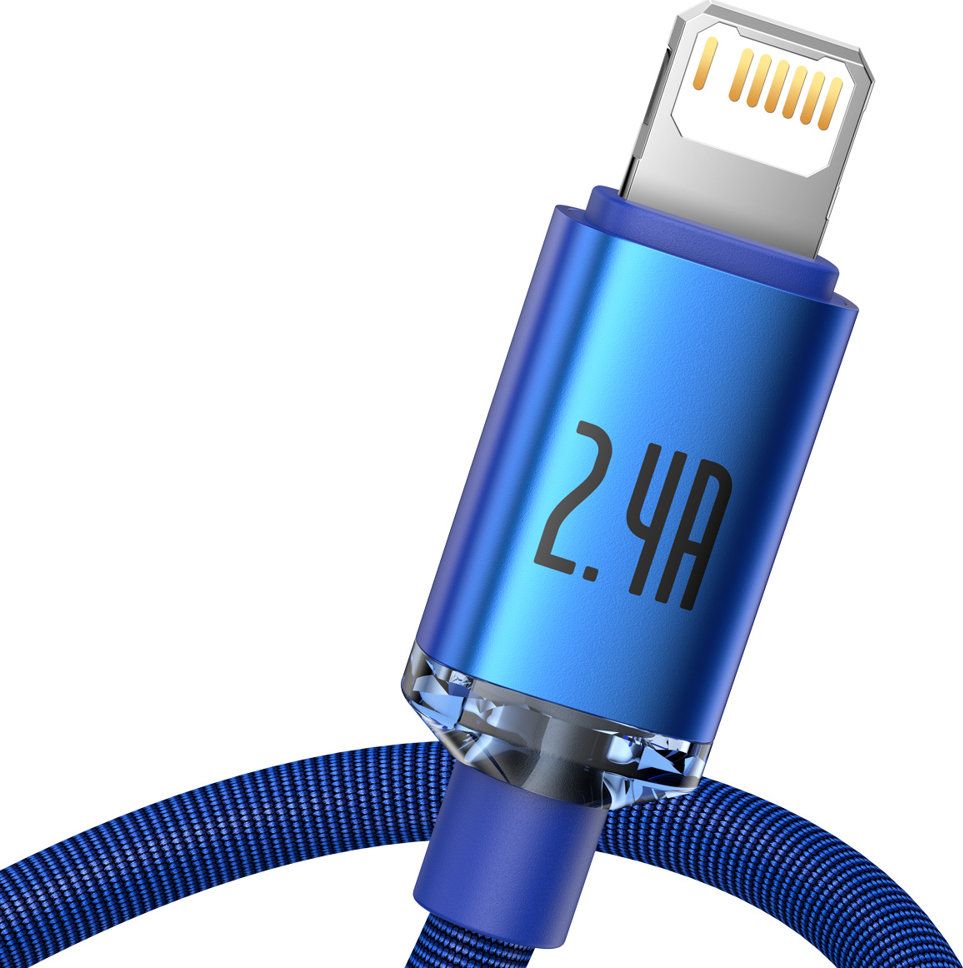 Kabllo USB Baseus Cafule, USB A në Lightning, 2m, blu