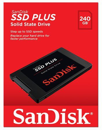 Disk SSD SanDisk Plus, 240GB, 2.5" SATA III