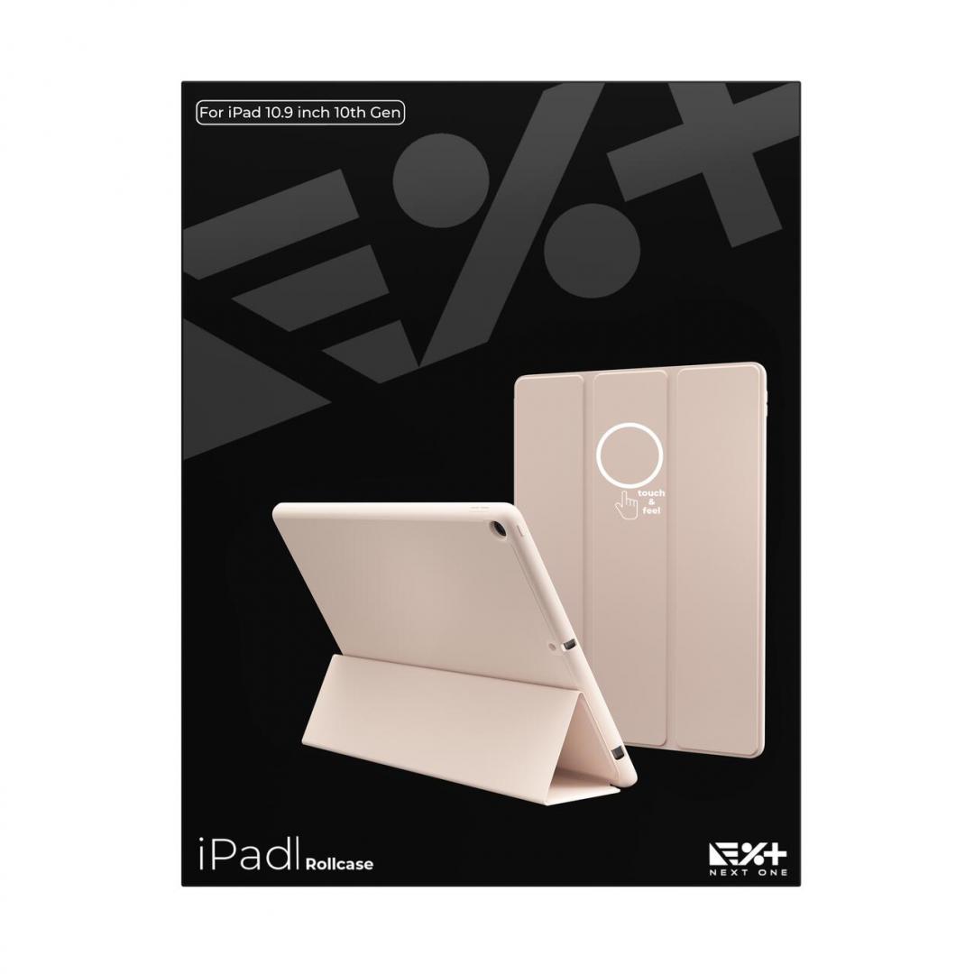 Këllëf tabletë NEXT ONE Rollcase për iPad 10th Generation 10.9", me mbajtëse për Apple Pencil, i zi
