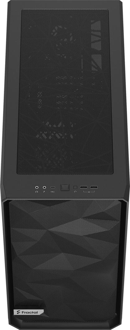 Куќиште за компјутер Fractal Design Meshify 2 TG Light Tint, Црна, Midi Tower