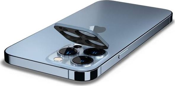 Mbrojtës lente Spigen Cameralens për iPhone 13 Pro 13 Pro Max, xham i fortifikuar, set 2 copë, blu