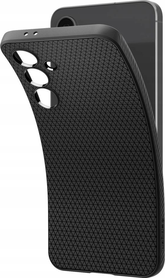 Mbulesë telefoni Spigen Liquid Air, për Samsung Galaxy S24 FE, mat, e zezë