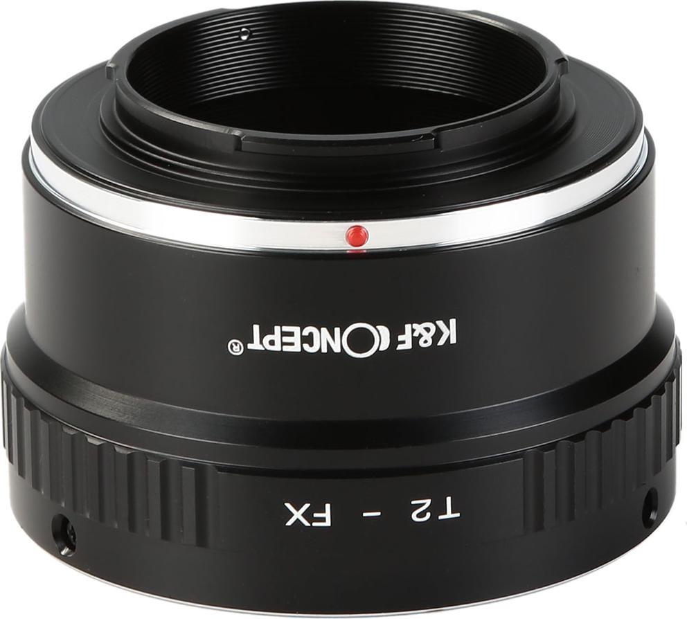 Adapter lente K&amp;F Concept KF06.107, T2 në Fujifilm X, bronz dhe alumin, i zi