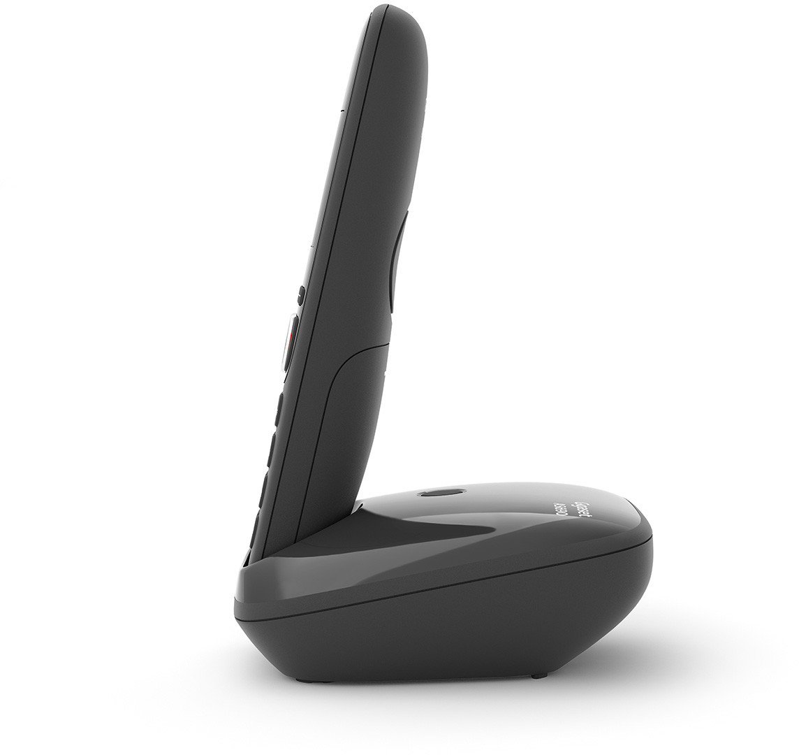 Безжичен телефон Gigaset AS690 Duo, DECT, со два апарати, црн