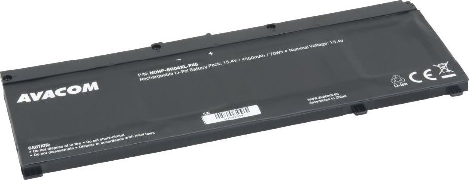 Bateri laptopi AVACOM SR04XL për HP OMEN Pavilion, Li Pol 15.4V, 70Wh