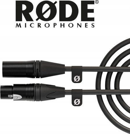 Аудио кабел Rode XLR, 3m, црн