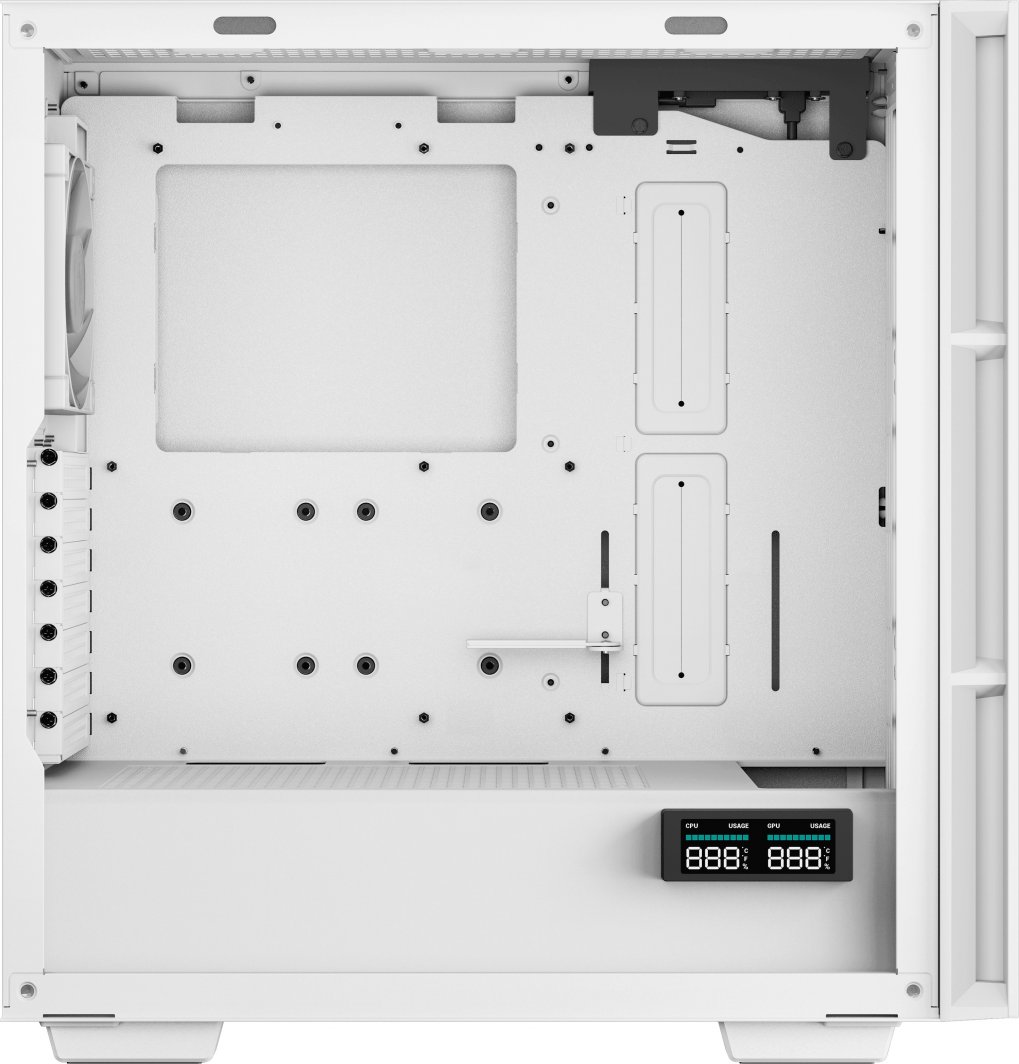 Kasë PC Deepcool CH560 ARGB Digital, ATX, panel xhami të temperuar, e bardhë