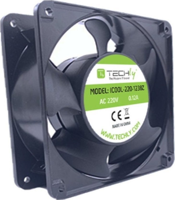 Ventilator PC Techly Fan for PC 120x120x38, 120mm, 220V, i zi