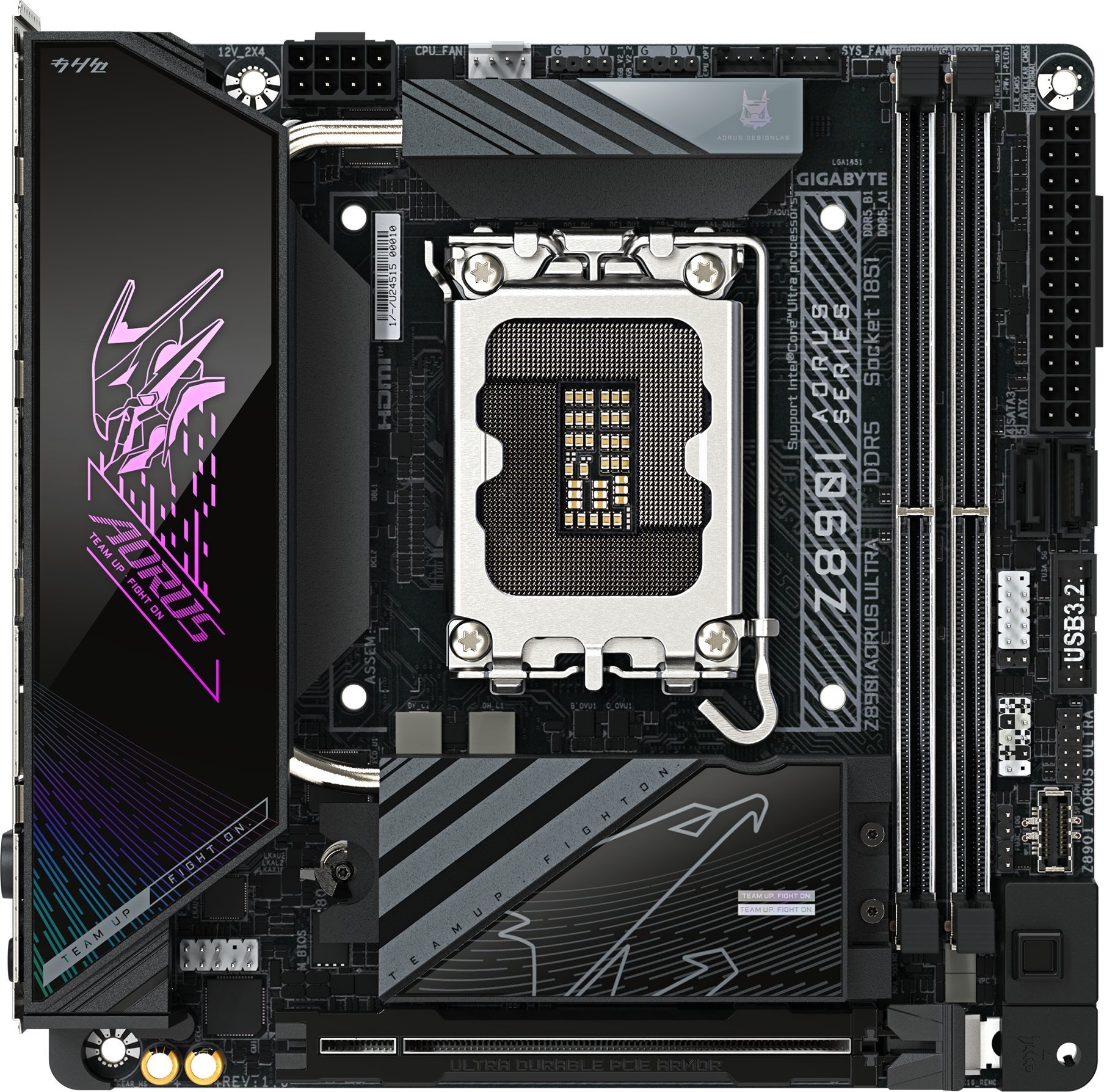 Pllakë amë Gigabyte Z890I Aorus Ultra, DDR5 8800MHz, PCIe 5.0, e zezë