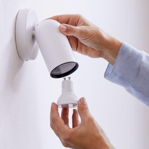 Llambë e mençur LED Wiz Home Tunable White GU10, ekuivalente 50W, Wi Fi, e bardhë