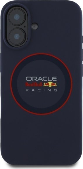 Mbulesë telefoni Red Bull për iPhone 16 Plus, MagSafe, unazë e kuqe, blu navy