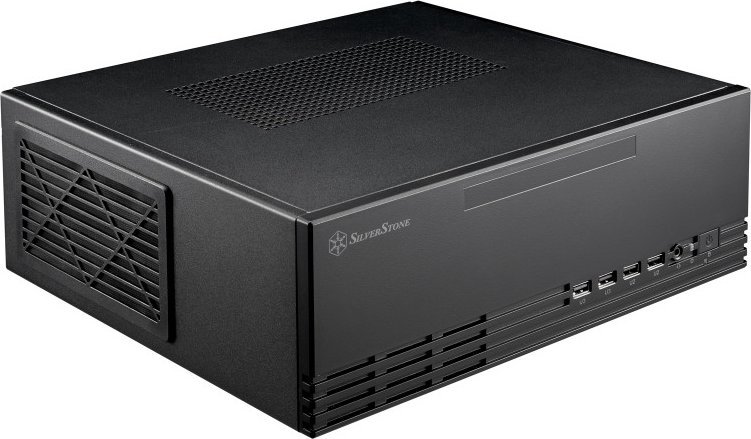Kasa kompjuterike SilverStone Milo ML11B, Mini ITX, profil i ulët, e zezë