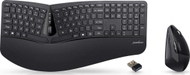 Set tastierë dhe mouse Perixx Periduo-605, wireless, ergonomik, i zi