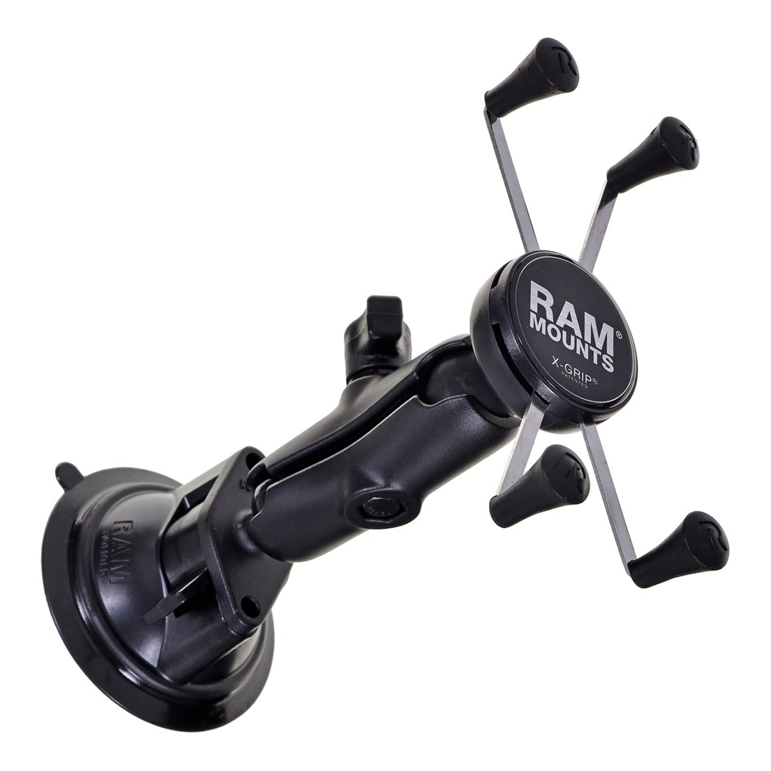 Mbajtës telefoni për veturë Ram X-Grip RAM-B-166-UN10U, universal, me vakum, i zi