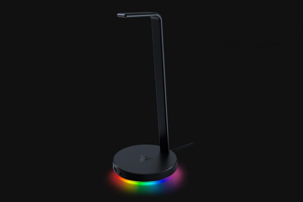Mbajtëse për kufje Razer, RGB, metali, e zezë