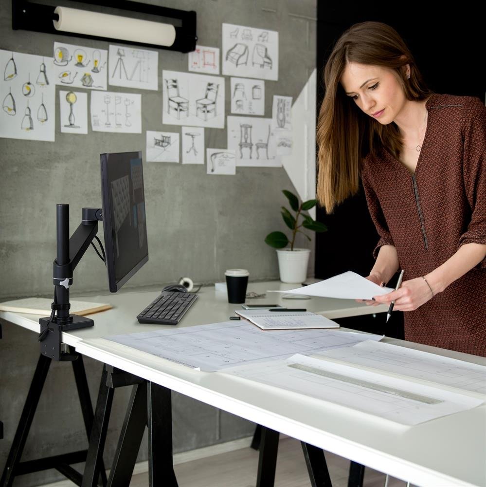 Krah tavoline për monitor Ergotron 45-669-224, deri 34", VESA, i zi