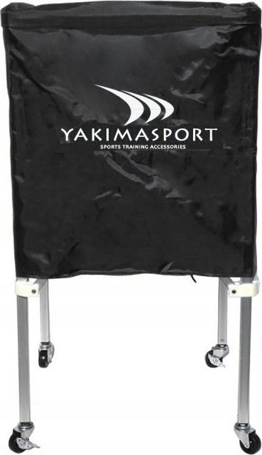 Koshi lëvizës për topa Yakimasport, me rrota, i palosshëm, i zi