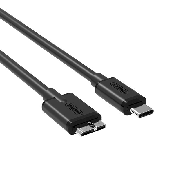 Kabllo Unitek, USB C / Micro-USB B, 1 m, e zezë