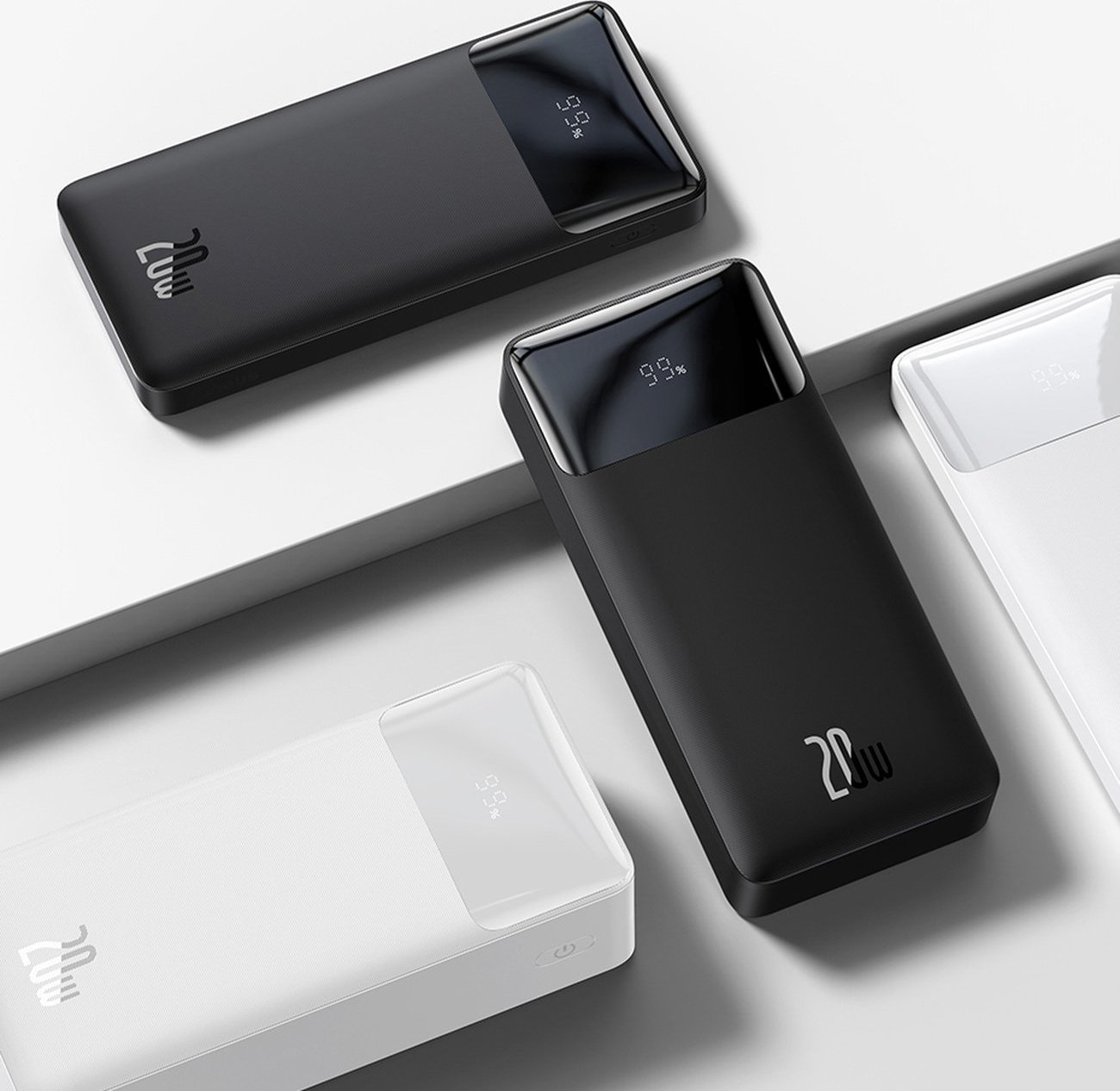 Powerbank Baseus PPBD050502, 10000mAh, 20W, i bardhë