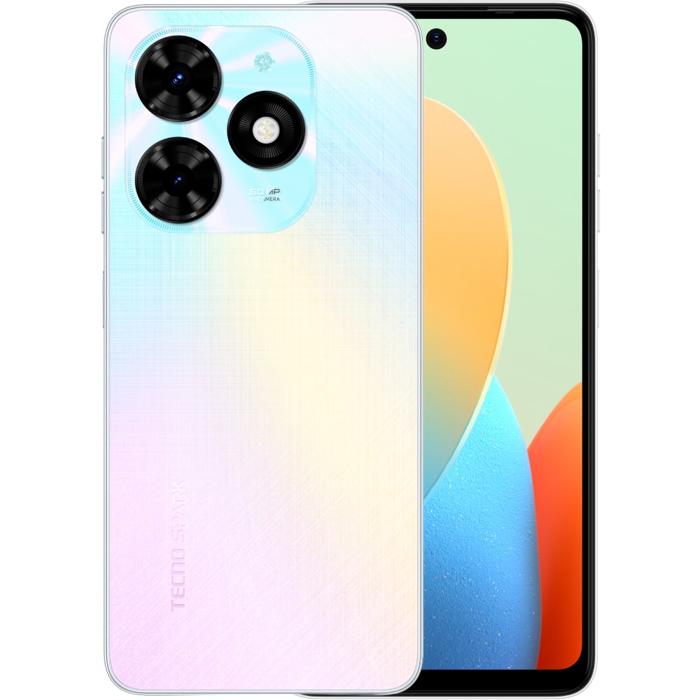 Celular Tecno Spark 20C, 6.6", 8/128GB, i bardhë