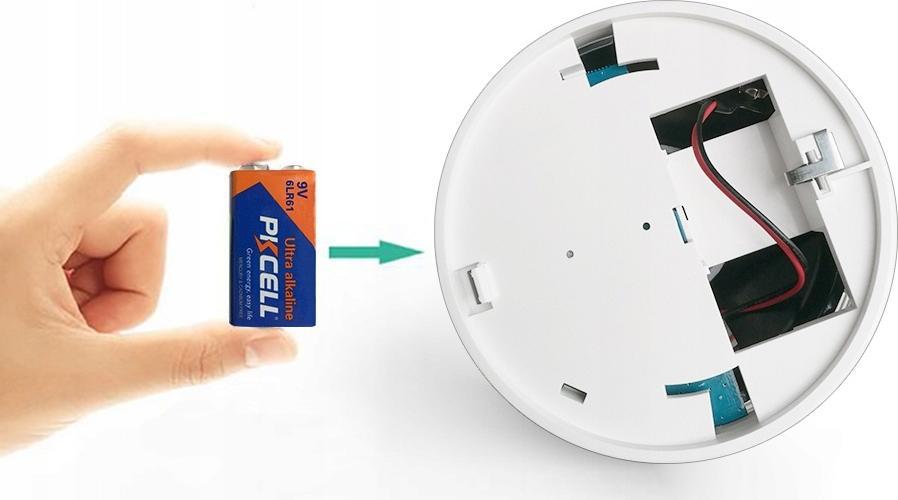 Detektor tymi Tuya WiFi, smart, sirenë 90 dB, i bardhë