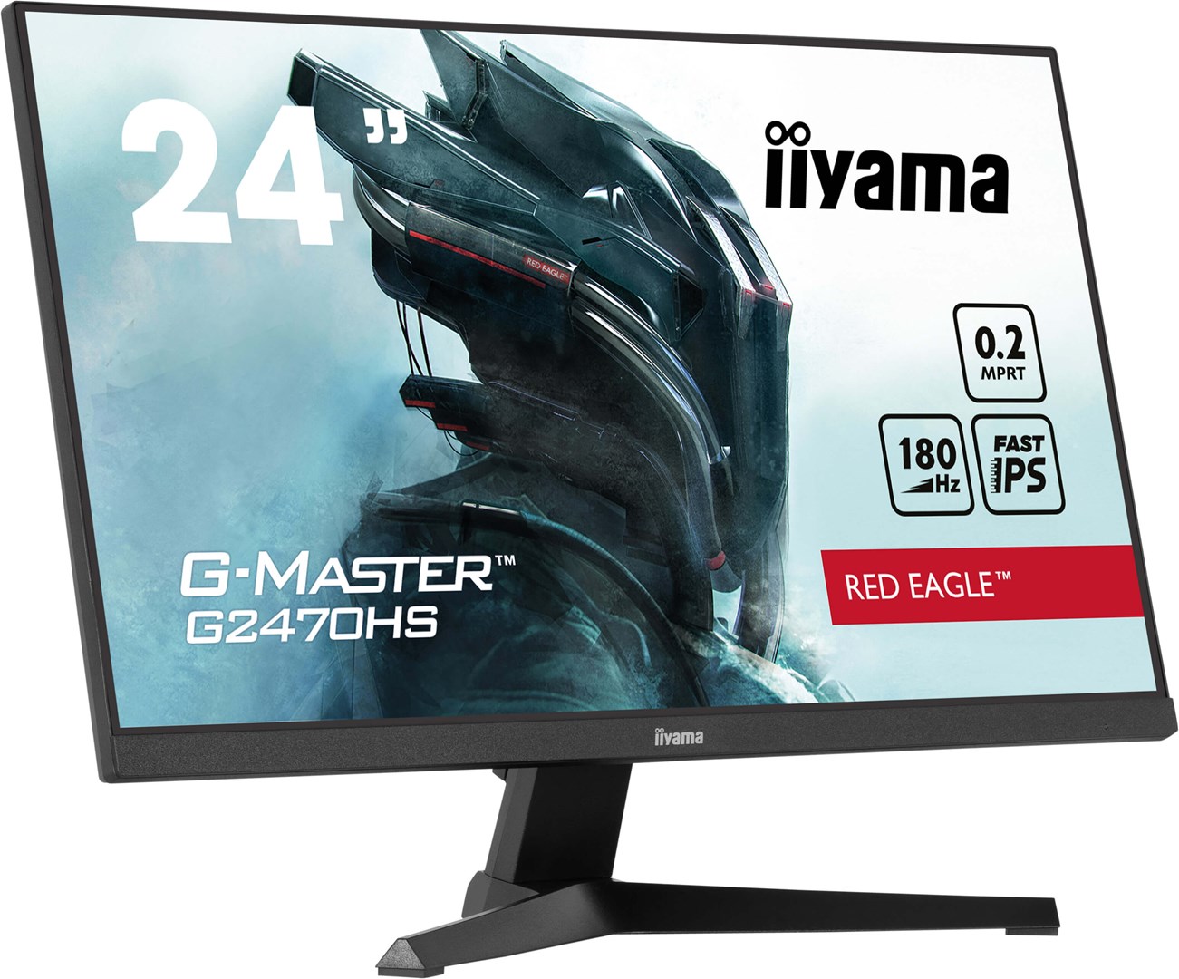 Monitor iiyama G-MASTER G2470HS-B1, 23.8", 1920 x 1080, 180 Hz, i zi