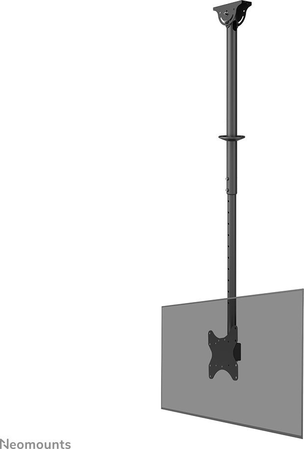 Mbajtëse tavani për monitor TV Neomounts CL35-340BL12, 23-42", lartësi 106-156 cm, e zezë