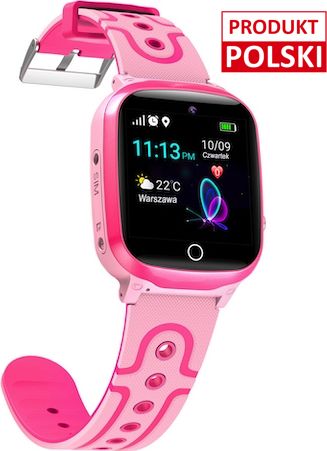 Ore inteligjente GoGPS K17, GPS, për fëmijë, rozë