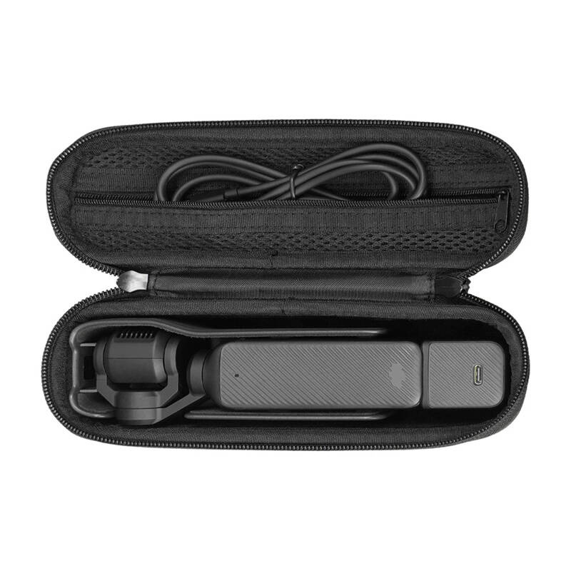 Çantë mbrojtëse TELESIN Mini për DJI Pocket 3, rezistente ndaj ujit, me hapësirë për aksesorë, e zezë