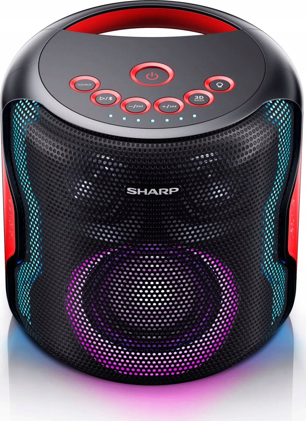 Kuti zanore Sharp PS-921, 130W, Bluetooth, rezistent ndaj ujit, e zezë
